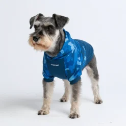 Blue Camo Dog Hoodie