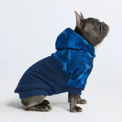 Blue Camo Dog Hoodie