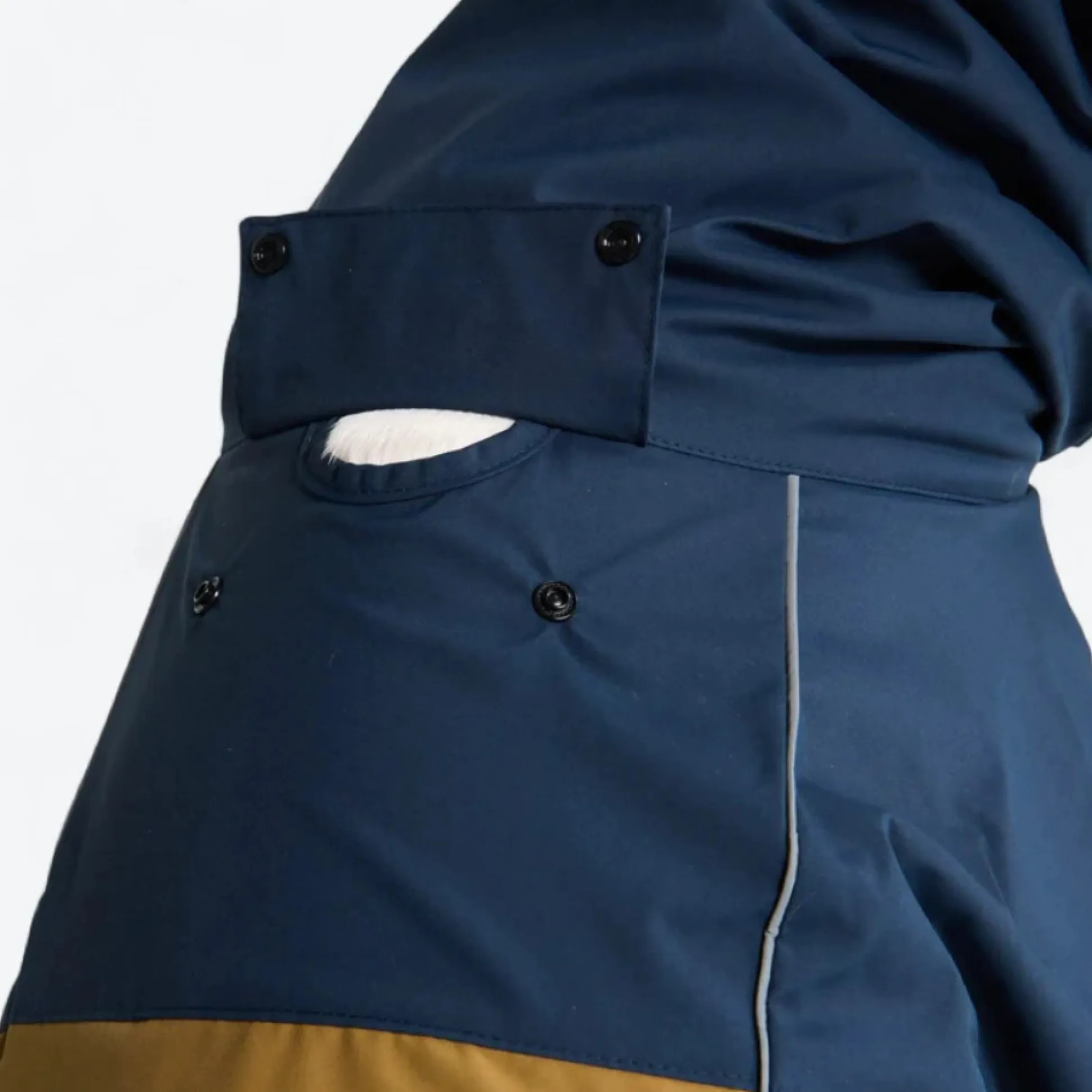 Breatheshield™ Dog Raincoat - Blue Gold Black