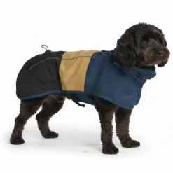 Breatheshield™ Dog Raincoat - Blue Gold Black