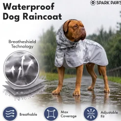 Breatheshield™ Dog Raincoat - Camo Grey
