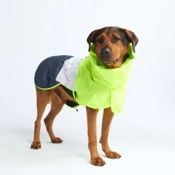 Breatheshield™ Dog Raincoat - Lime White Navy