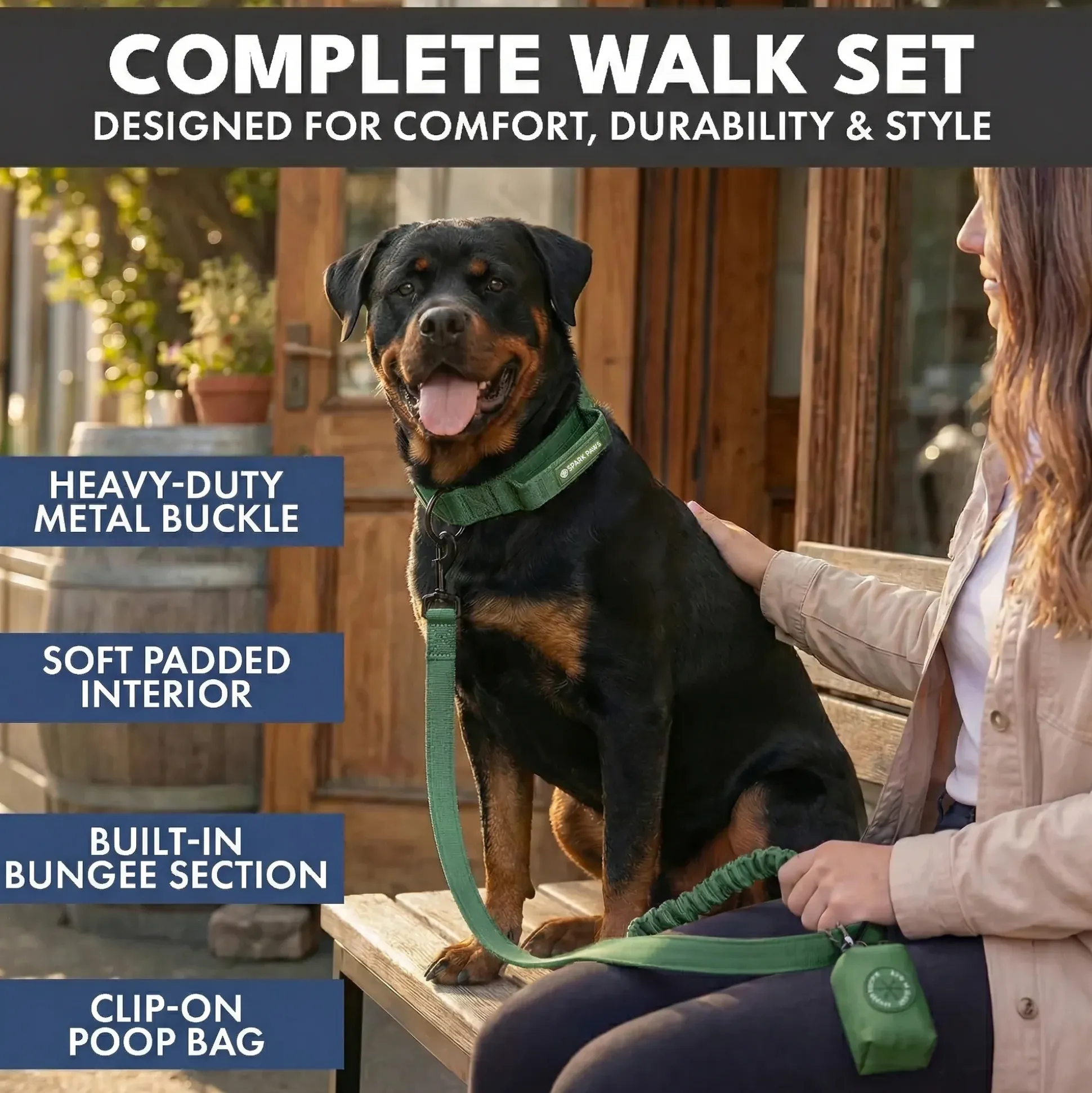 Comfort Control Collar and Multipurpose Leash Sets