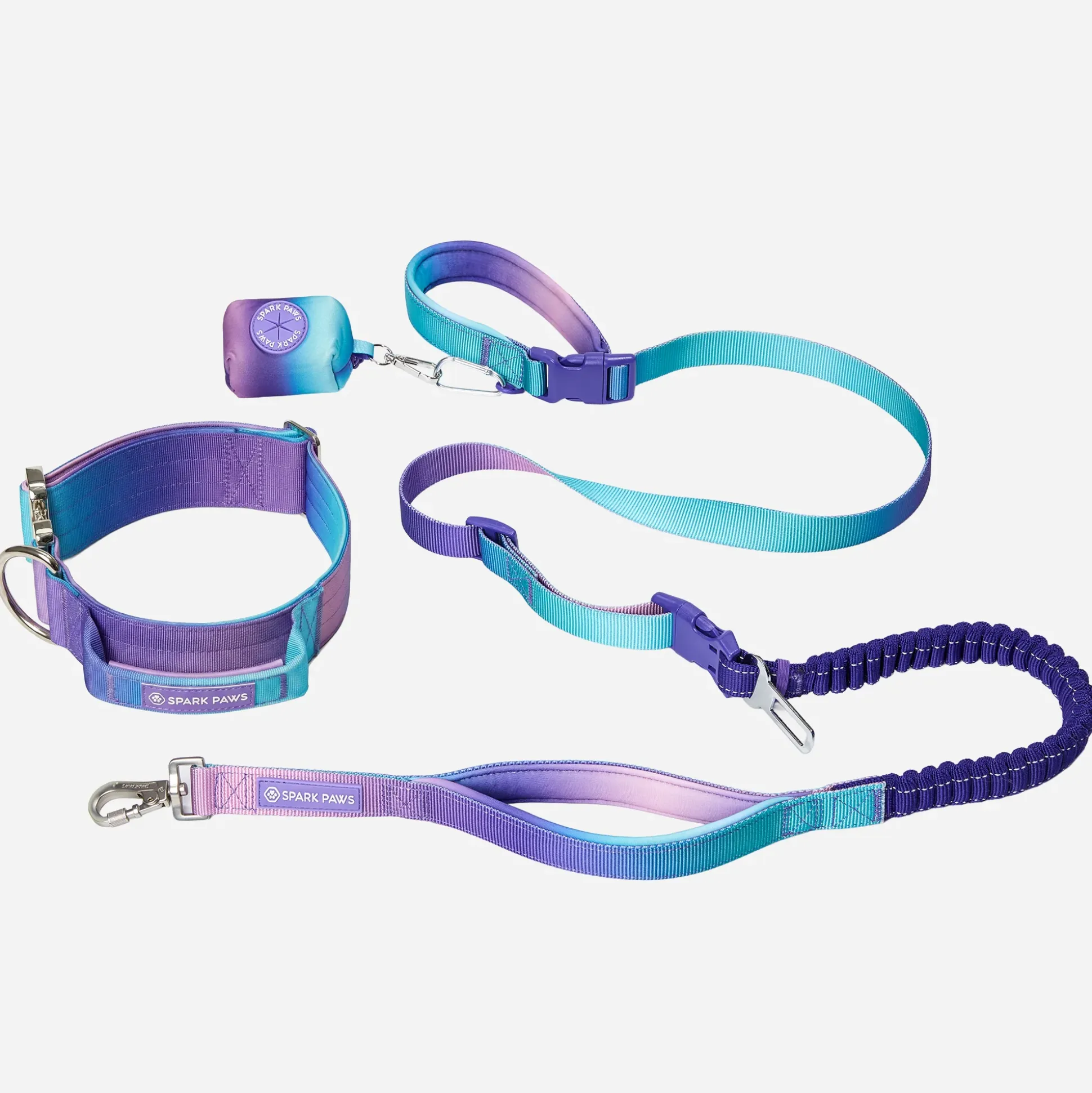 Comfort Control Collar and Multipurpose Leash Set - 90s Retro