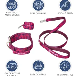 Comfort Control Collar Set - Fuchsia Camo