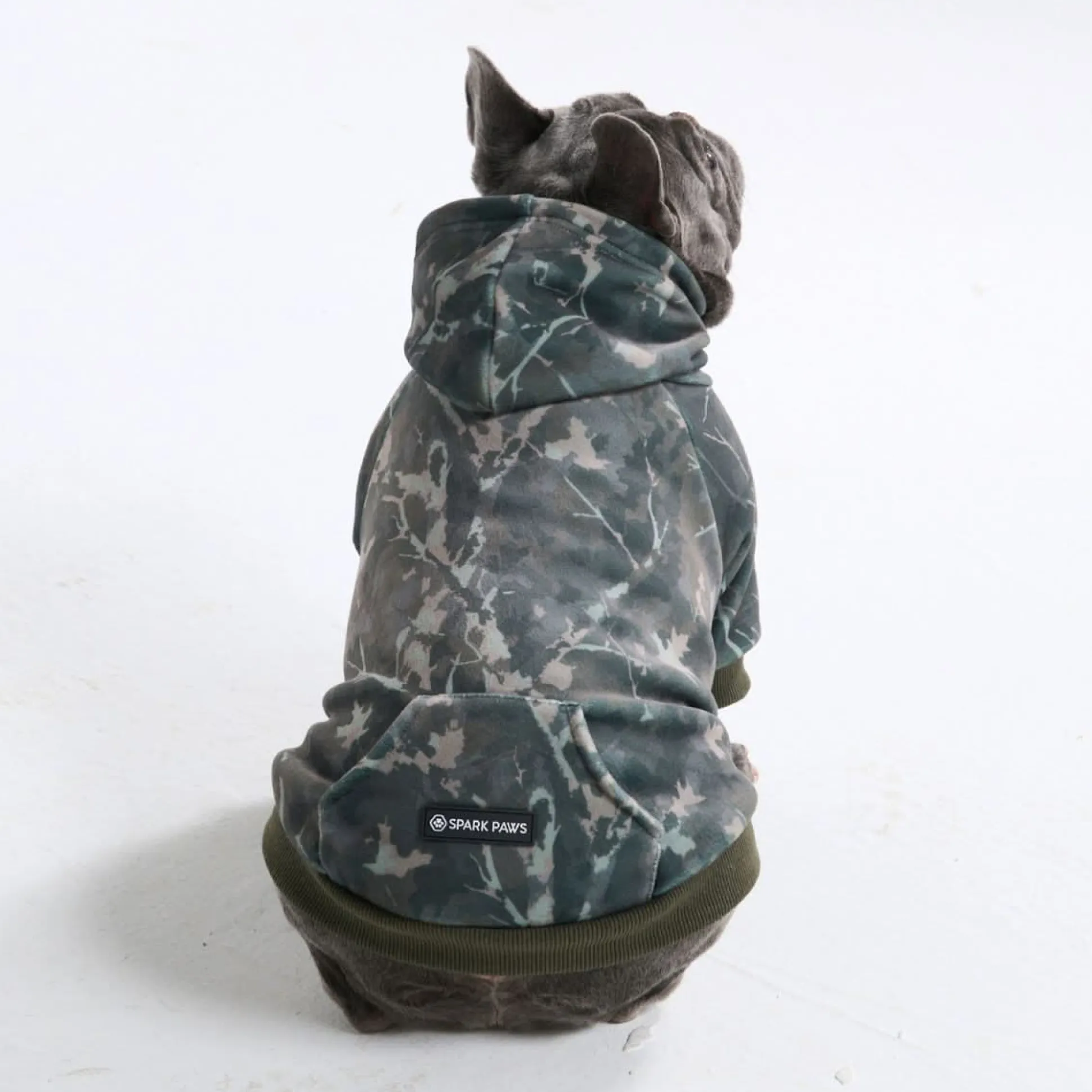 Concrete Wood Dog Hoodie - Timber