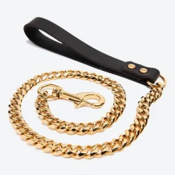 Cuban Link Gold Dog Leash