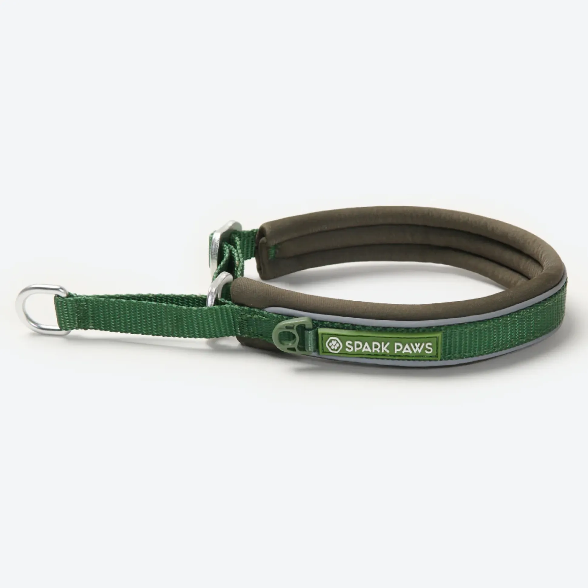 Cushioned Martingale Collar - Army Green