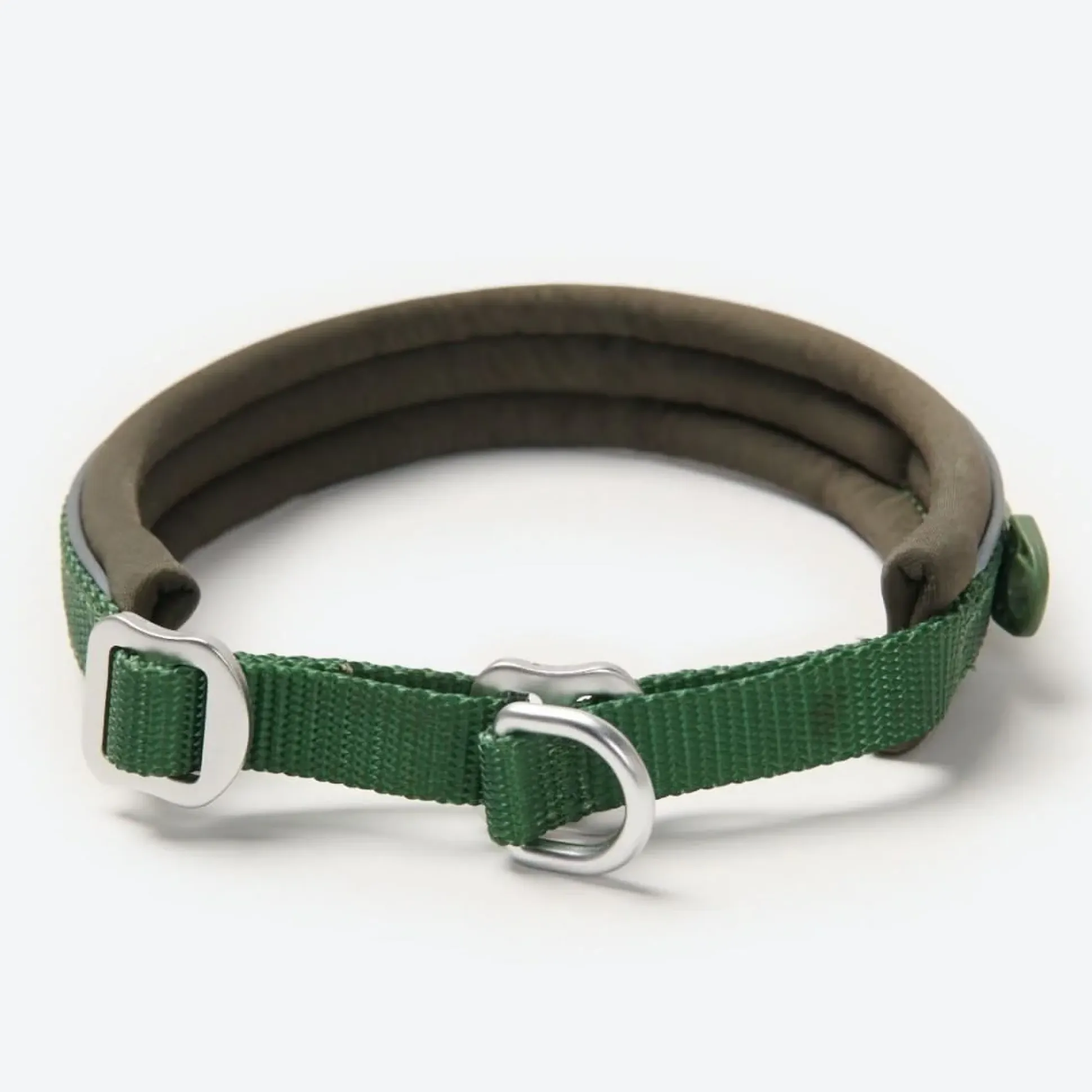 Cushioned Martingale Collar - Army Green