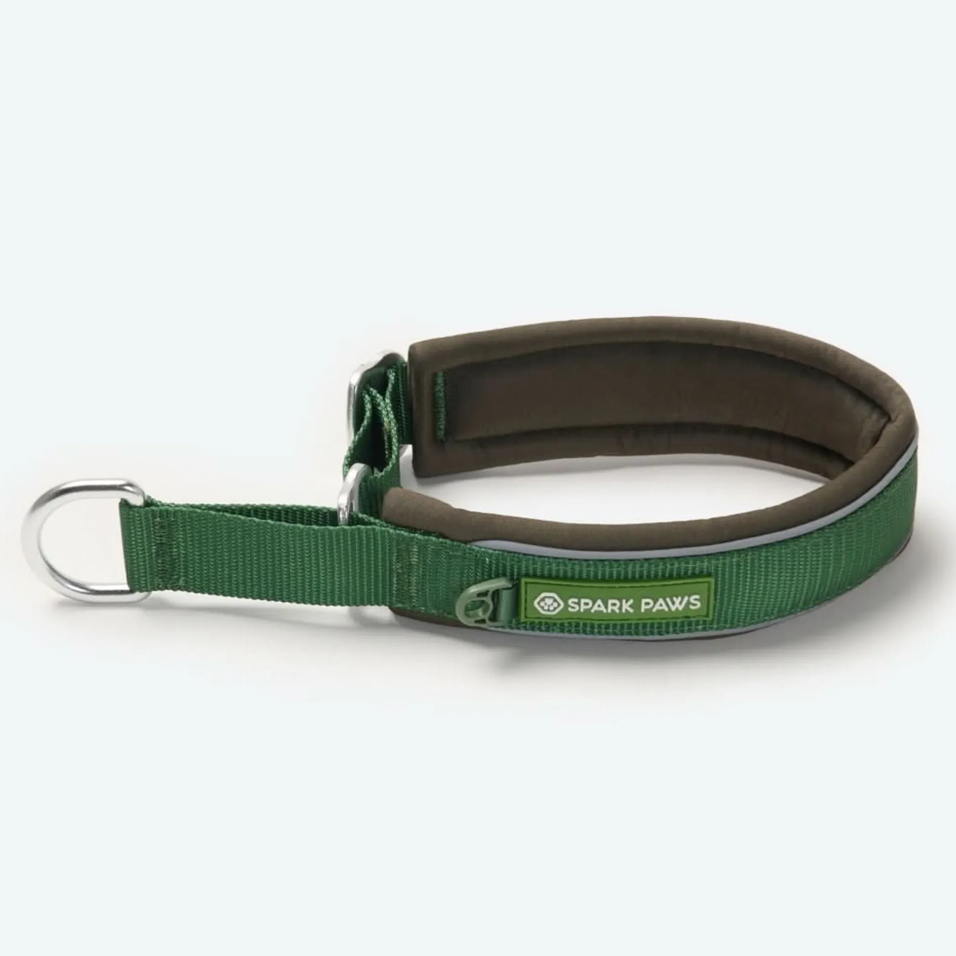 Cushioned Martingale Collar - Army Green