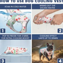 Dog Cooling Vest - Cherries