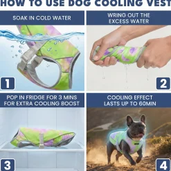 Dog Cooling Vest - Neon Purple