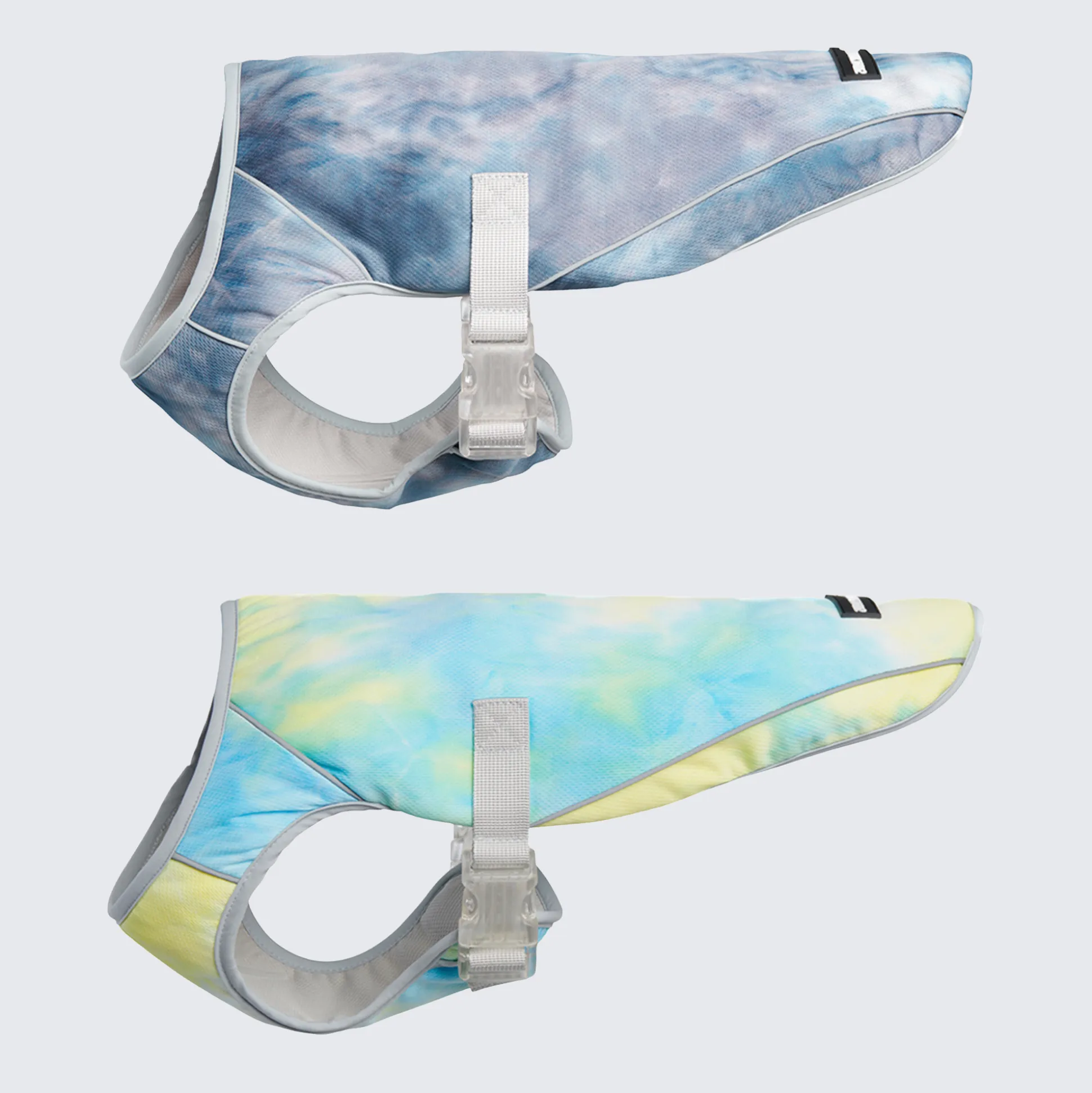 Dog Cooling Vest (2-pack) - Ice Blue & Tropical Storm