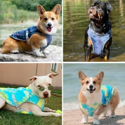 Dog Cooling Vest (2-pack) - Ice Blue & Tropical Storm