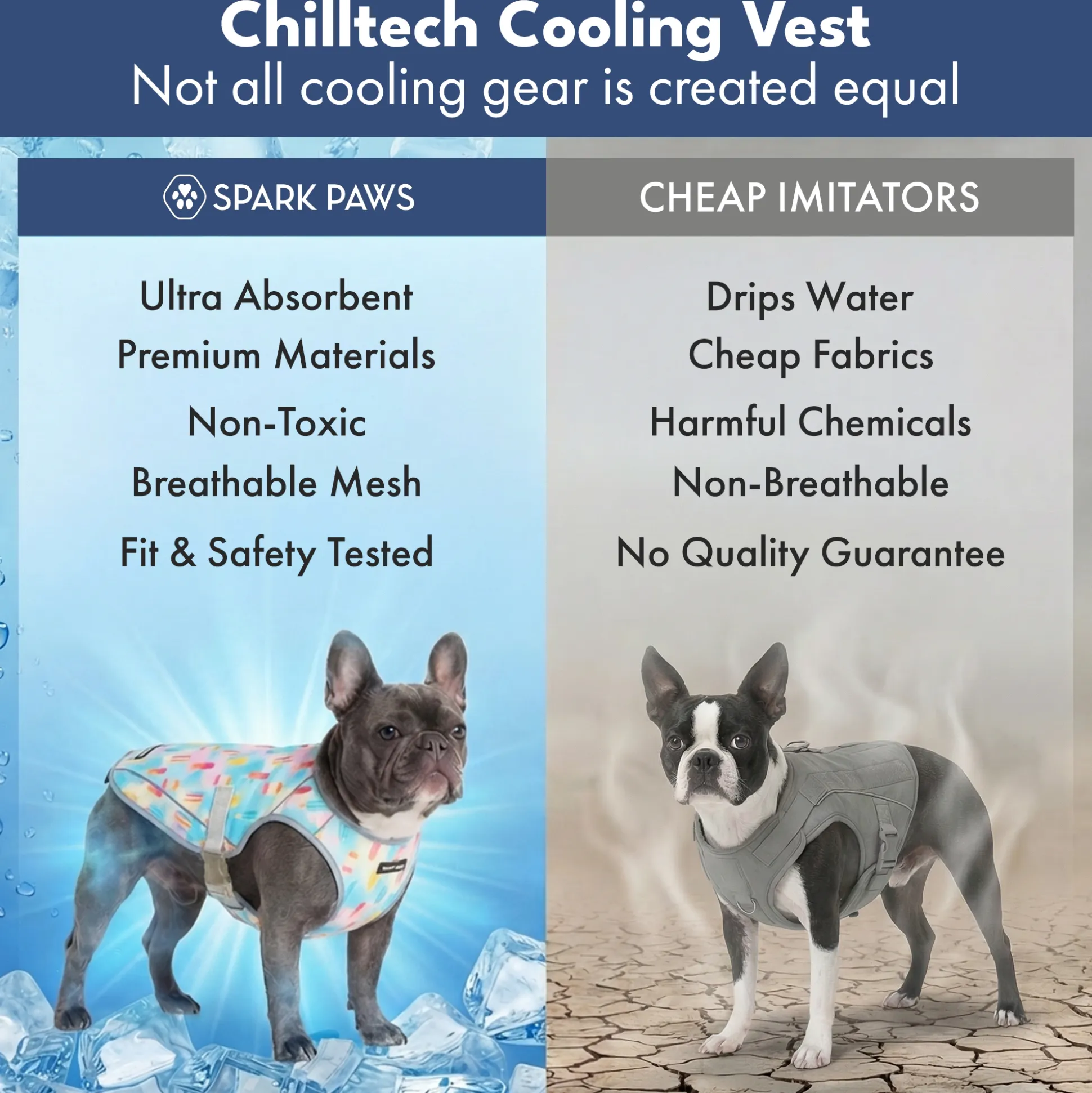 Dog Cooling Vest (2-pack) - Popsicles & Watermelon
