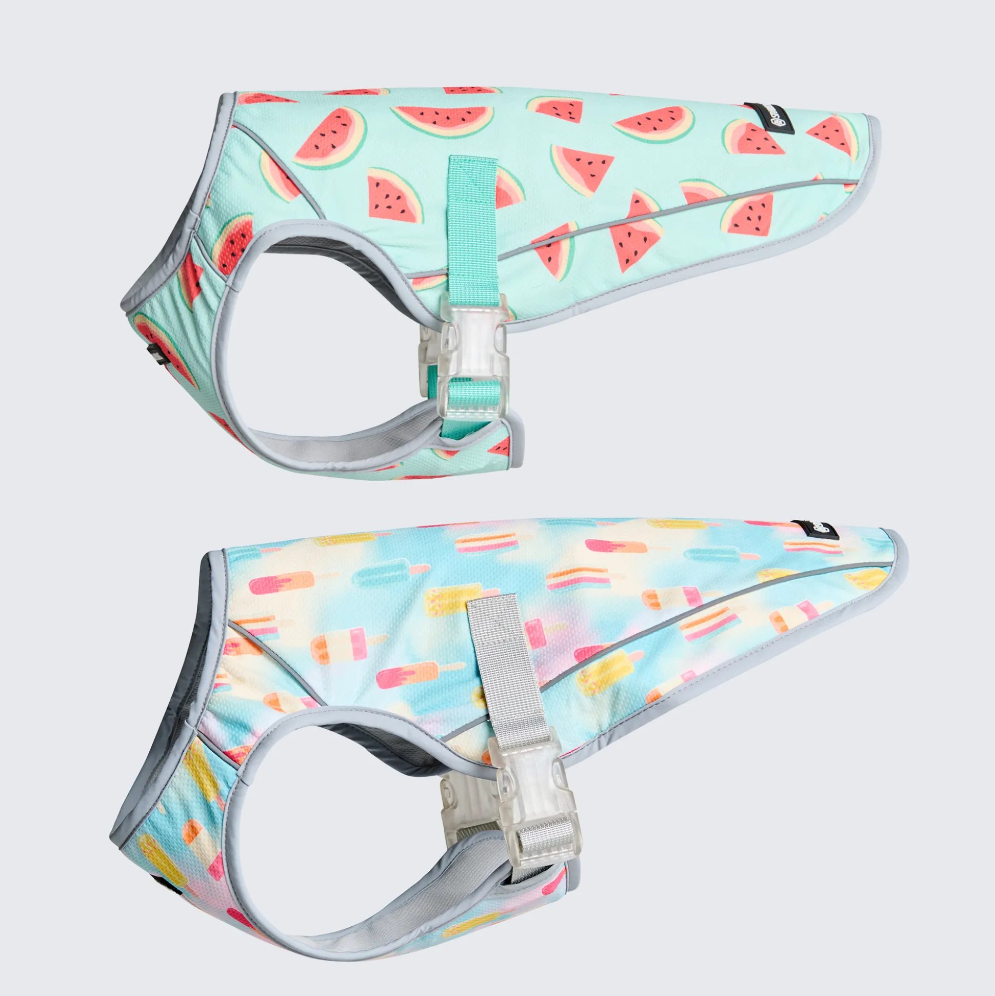 Dog Cooling Vest (2-pack) - Popsicles & Watermelon
