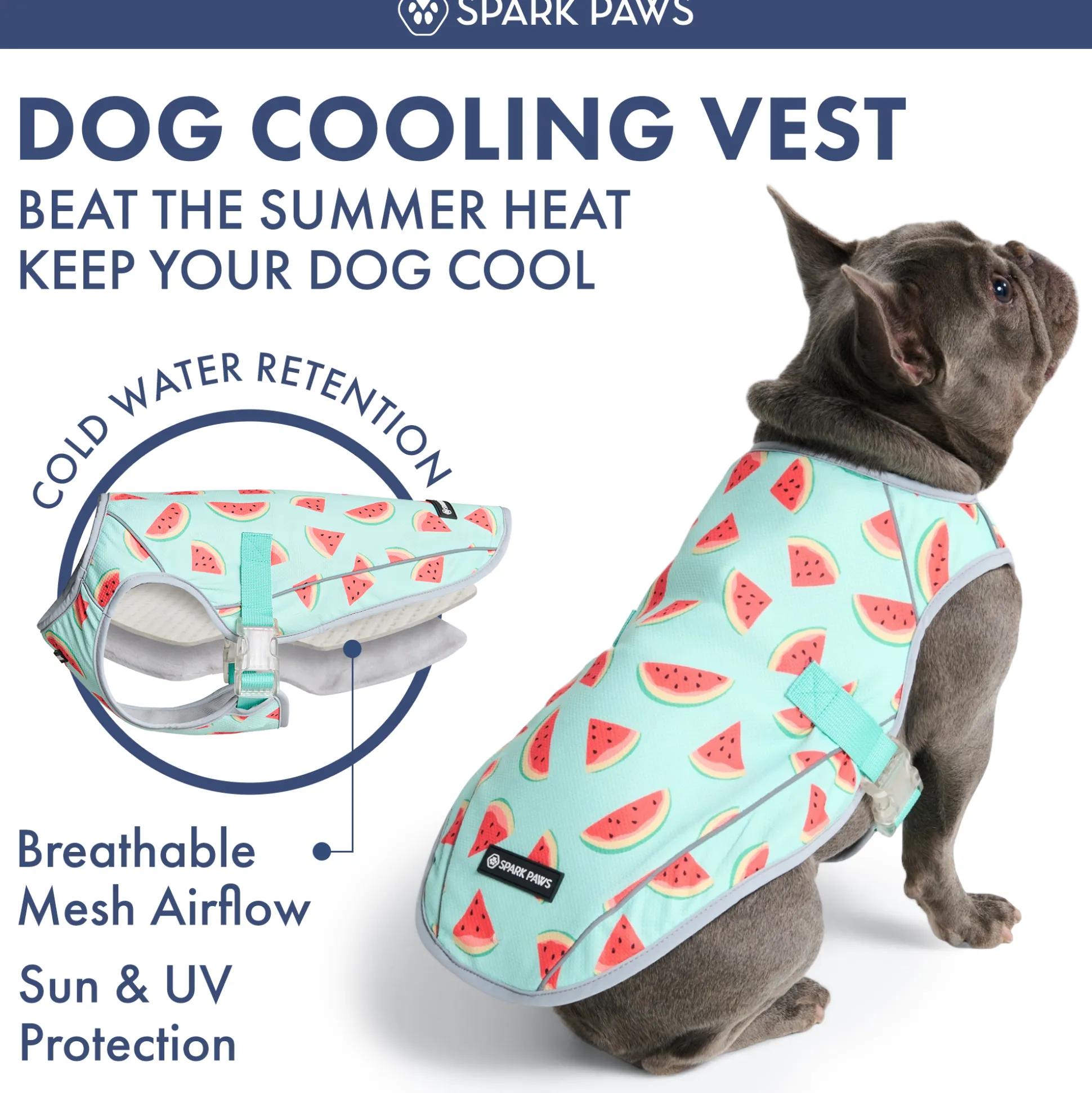 Dog Cooling Vest (2-pack) - Popsicles & Watermelon