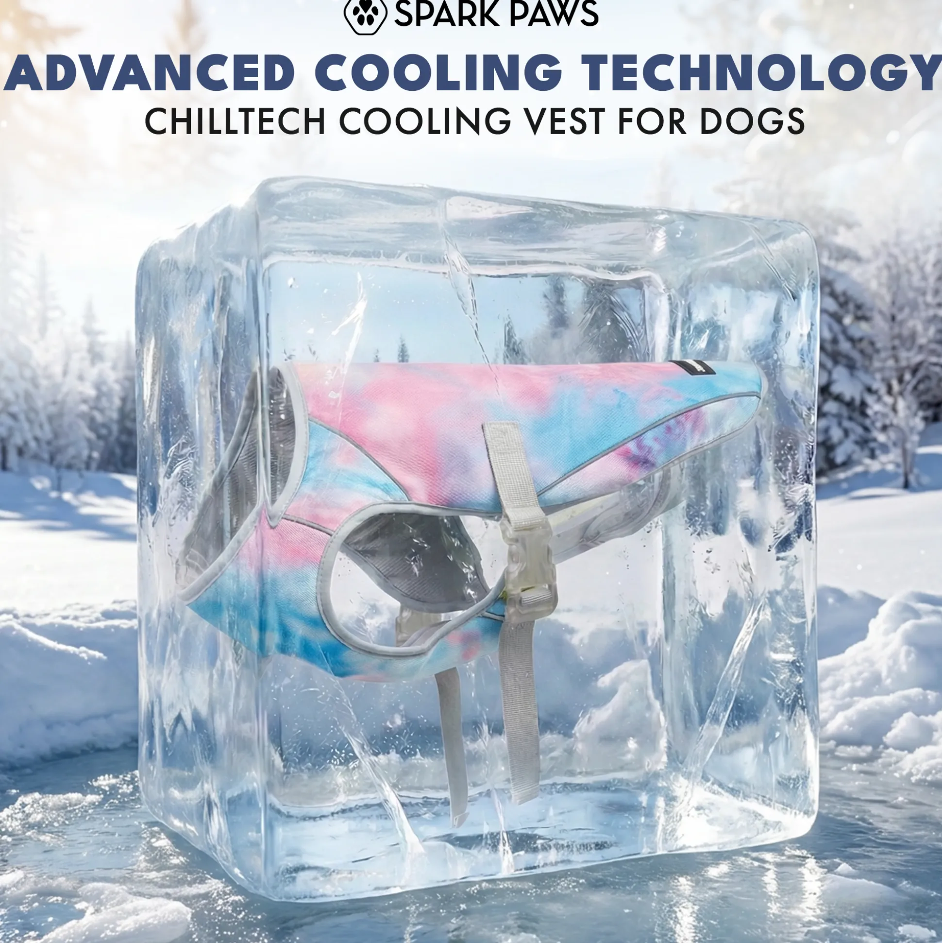 Dog Cooling Vest (2-pack) - Snow Cone & Tropical Storm