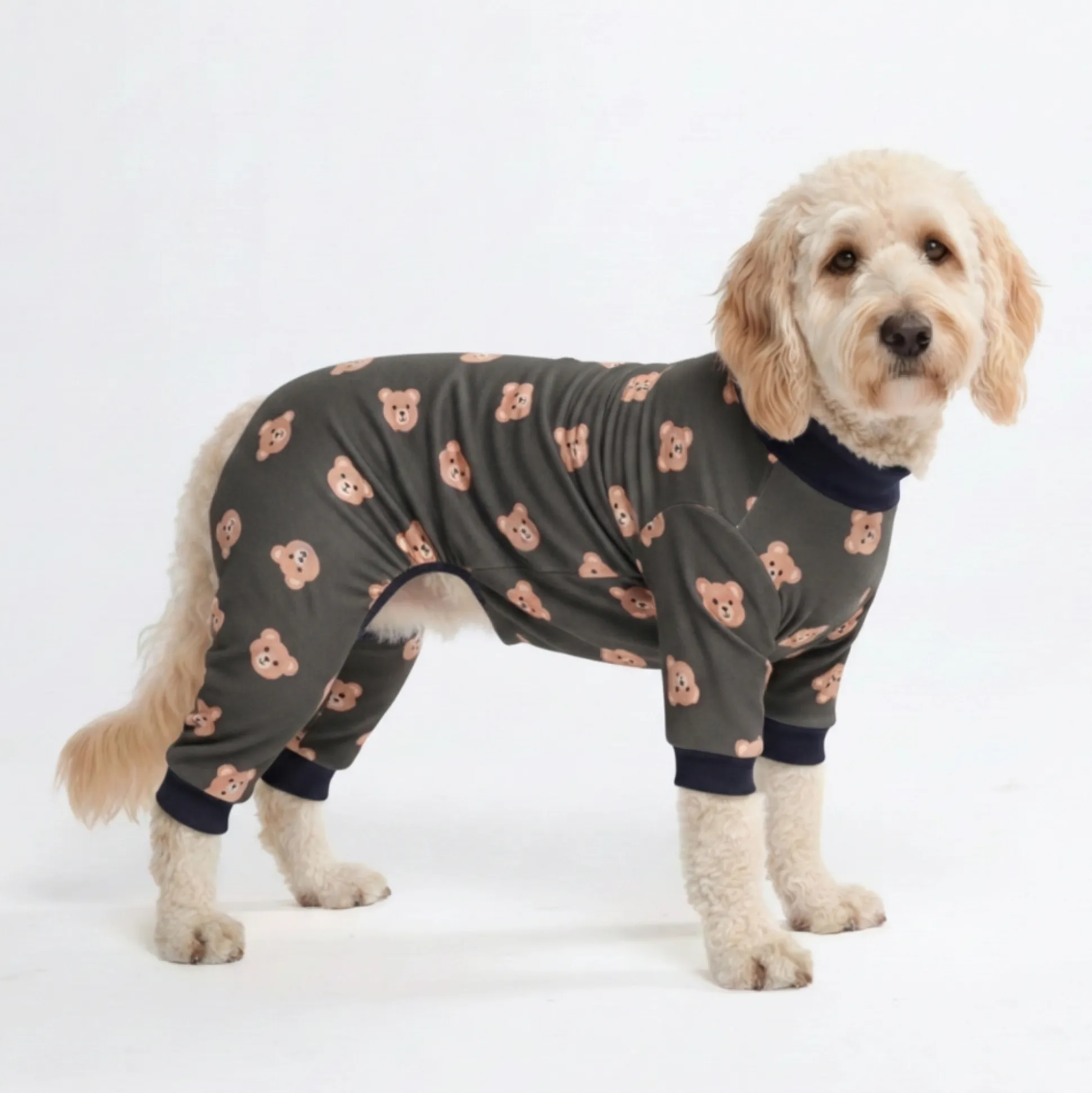 Dog Pajama - Bear Black