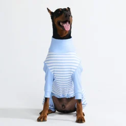 Dog Pajama - Blue Stripes