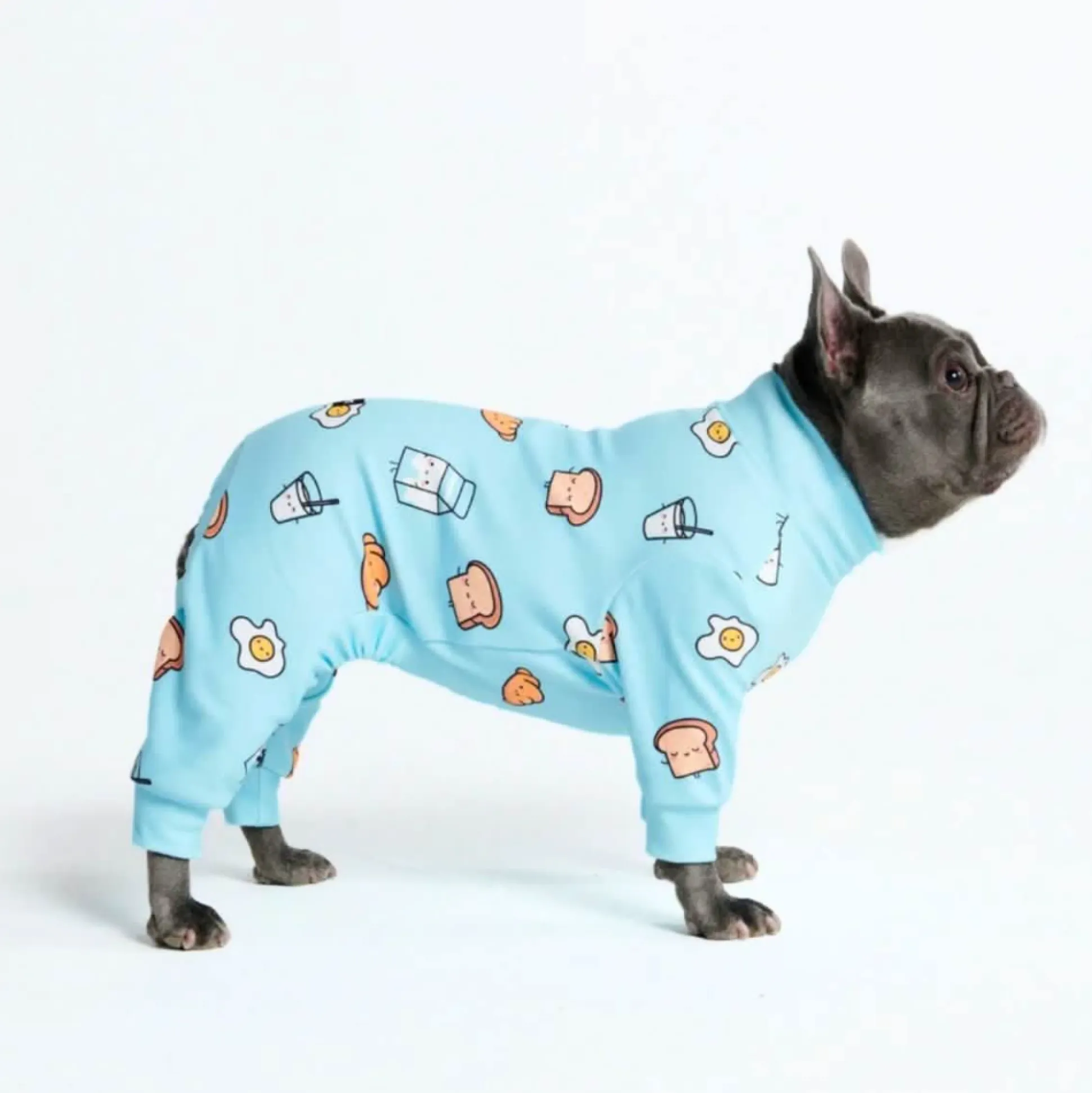 Dog Pajama - Breakfast Blue