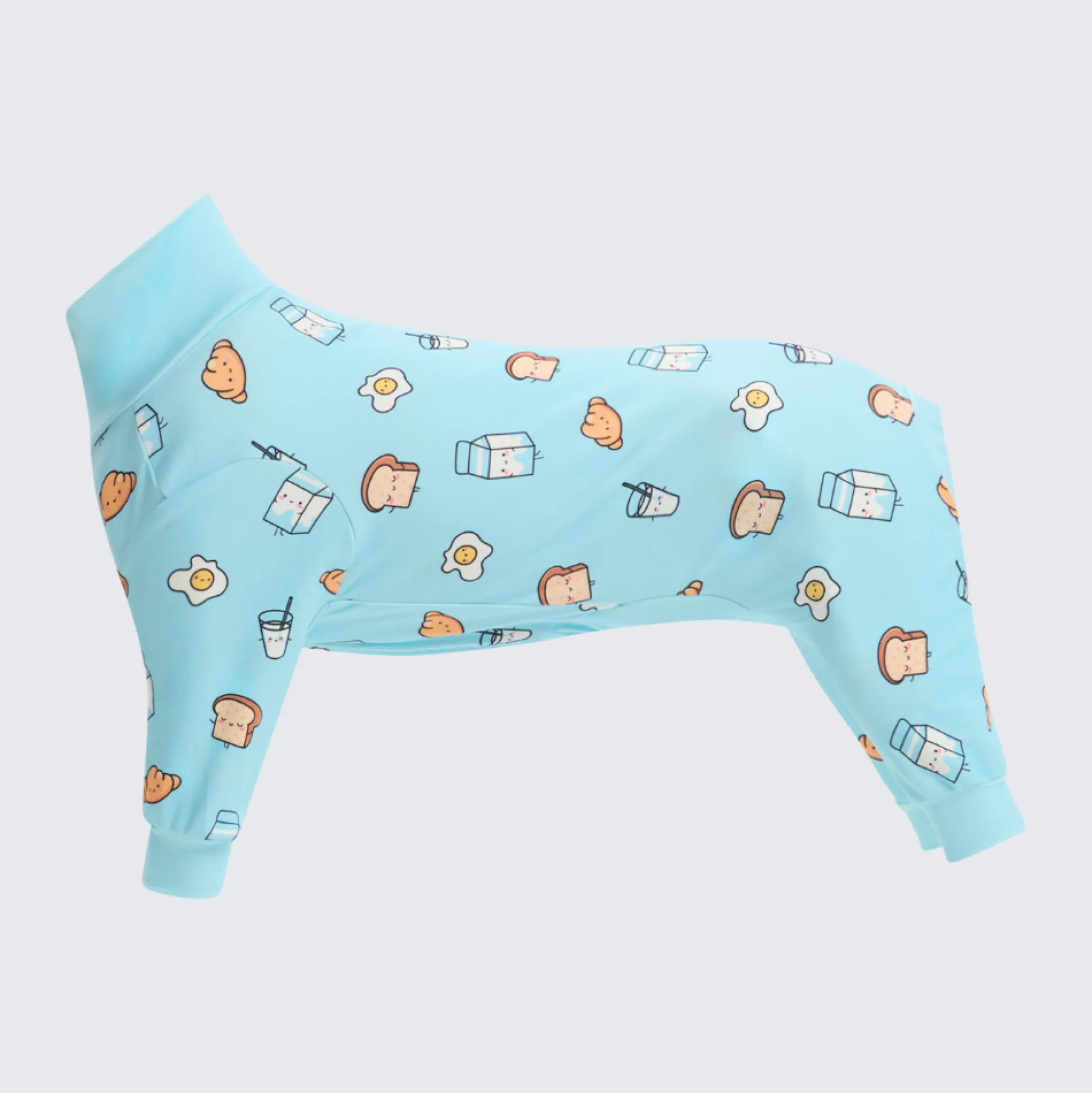 Dog Pajama - Breakfast Blue