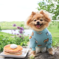 Dog Pajama - Breakfast Blue