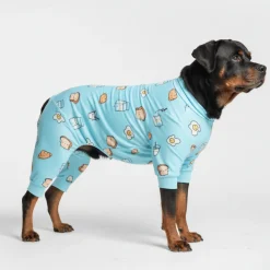 Dog Pajama - Breakfast Blue