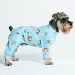Dog Pajama - Breakfast Blue