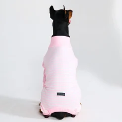 Dog Pajama - Pink Stripes