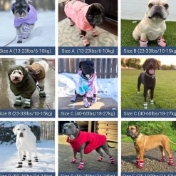 Dog Rainboots, Waterproof Dog Shoes - Brown
