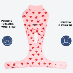 Dog Surgical Suit - Pink Hearts