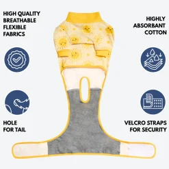 Dog Surgical Suit - Sunshine