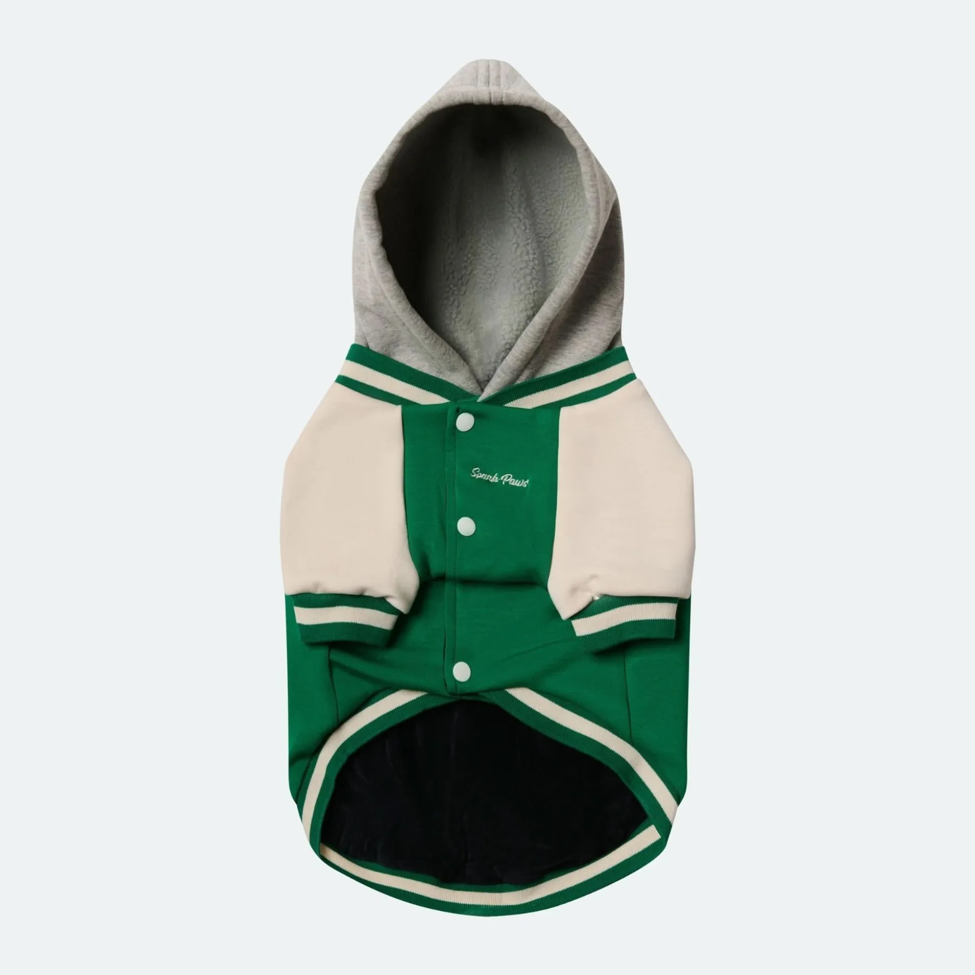 Dog Varsity Jacket - Green