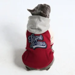 Dog Varsity Jacket - Red