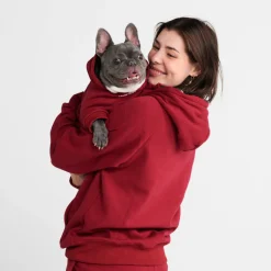 Essential Dog Hoodie - Burgundy