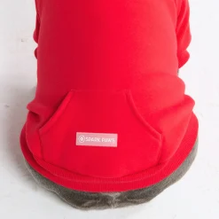 Essential Dog Hoodie - Crimson Red