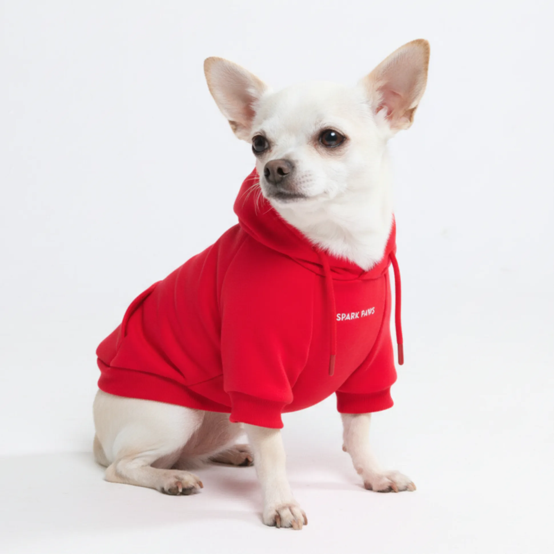 Essential Dog Hoodie - Crimson Red
