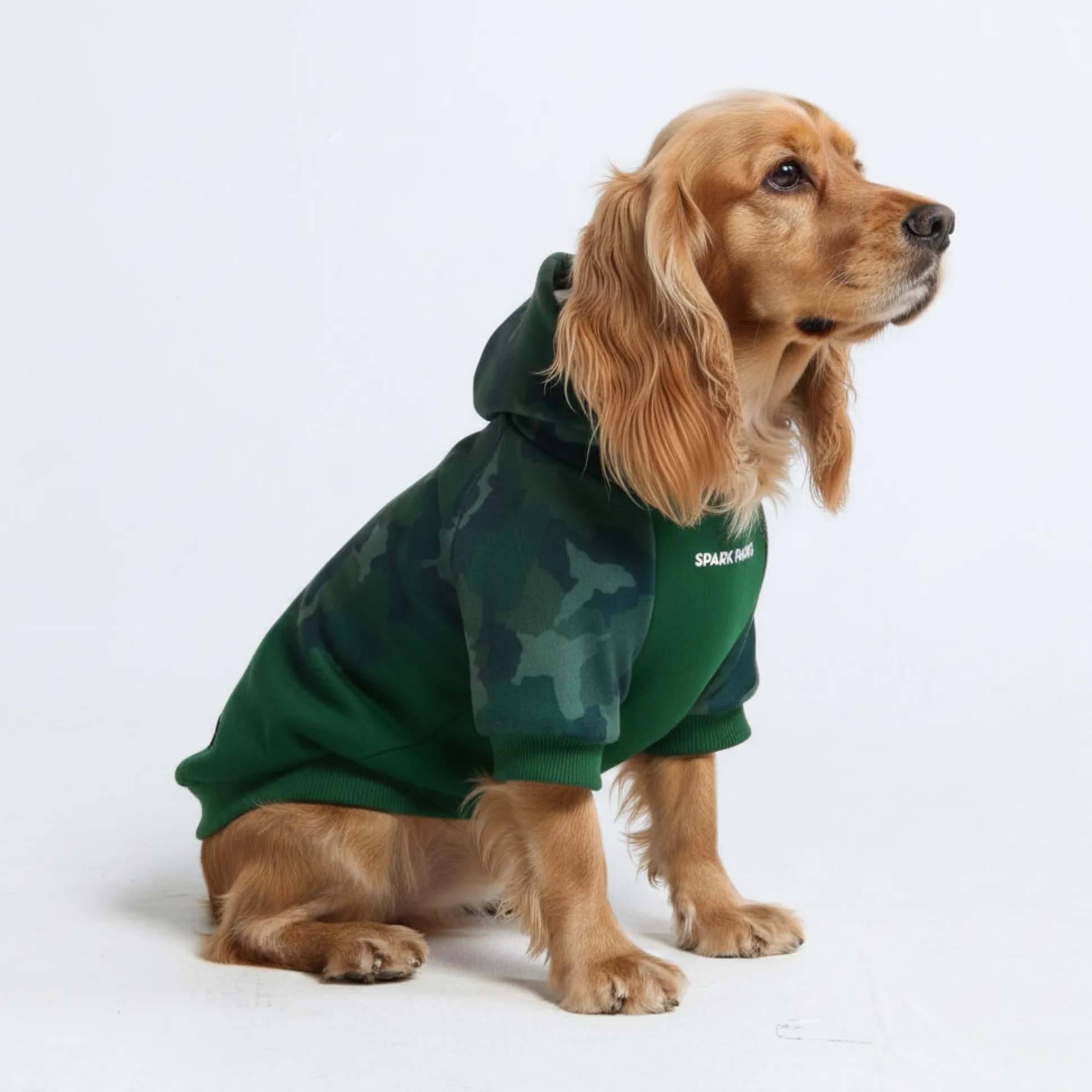 Forest Camo Dog Hoodie