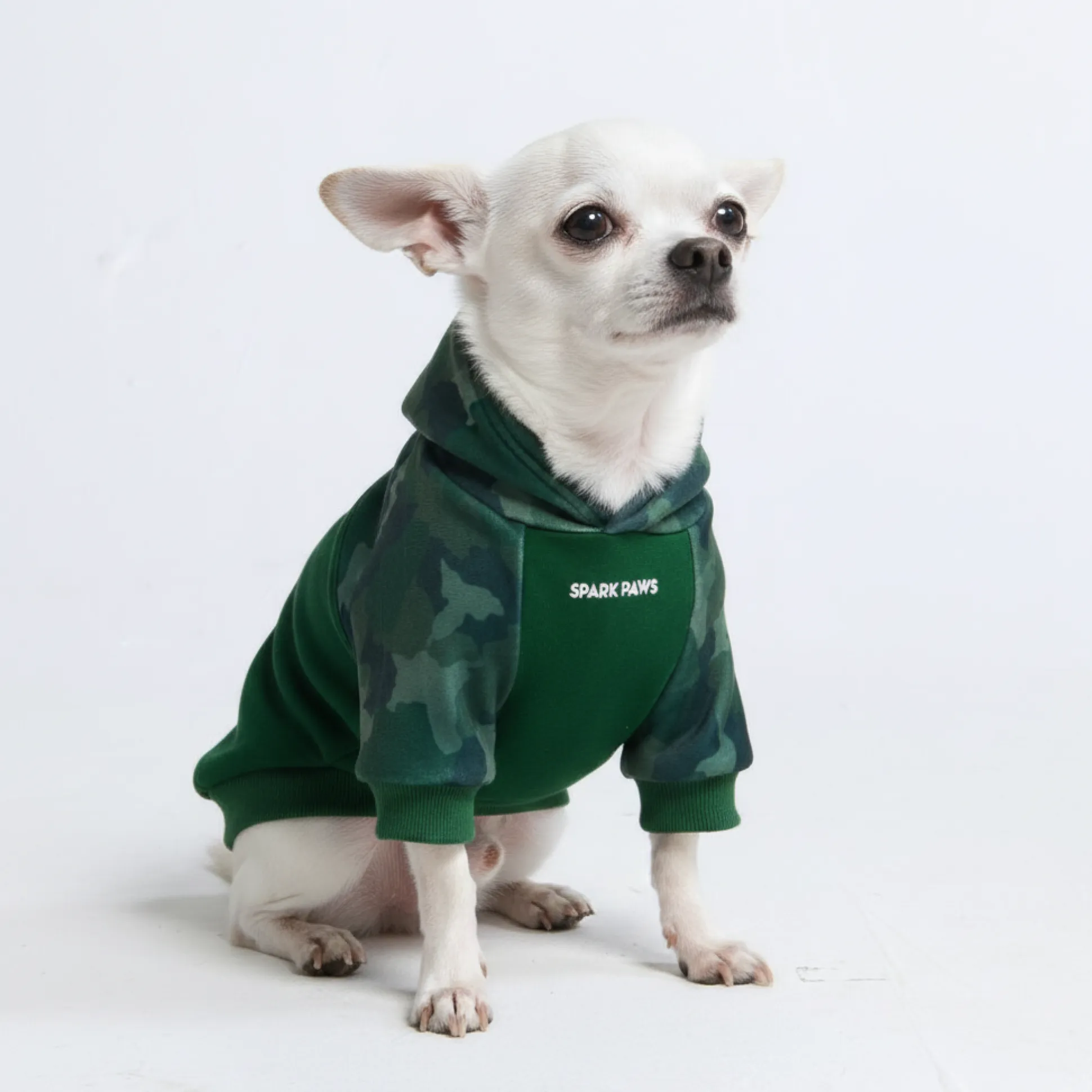 Forest Camo Dog Hoodie
