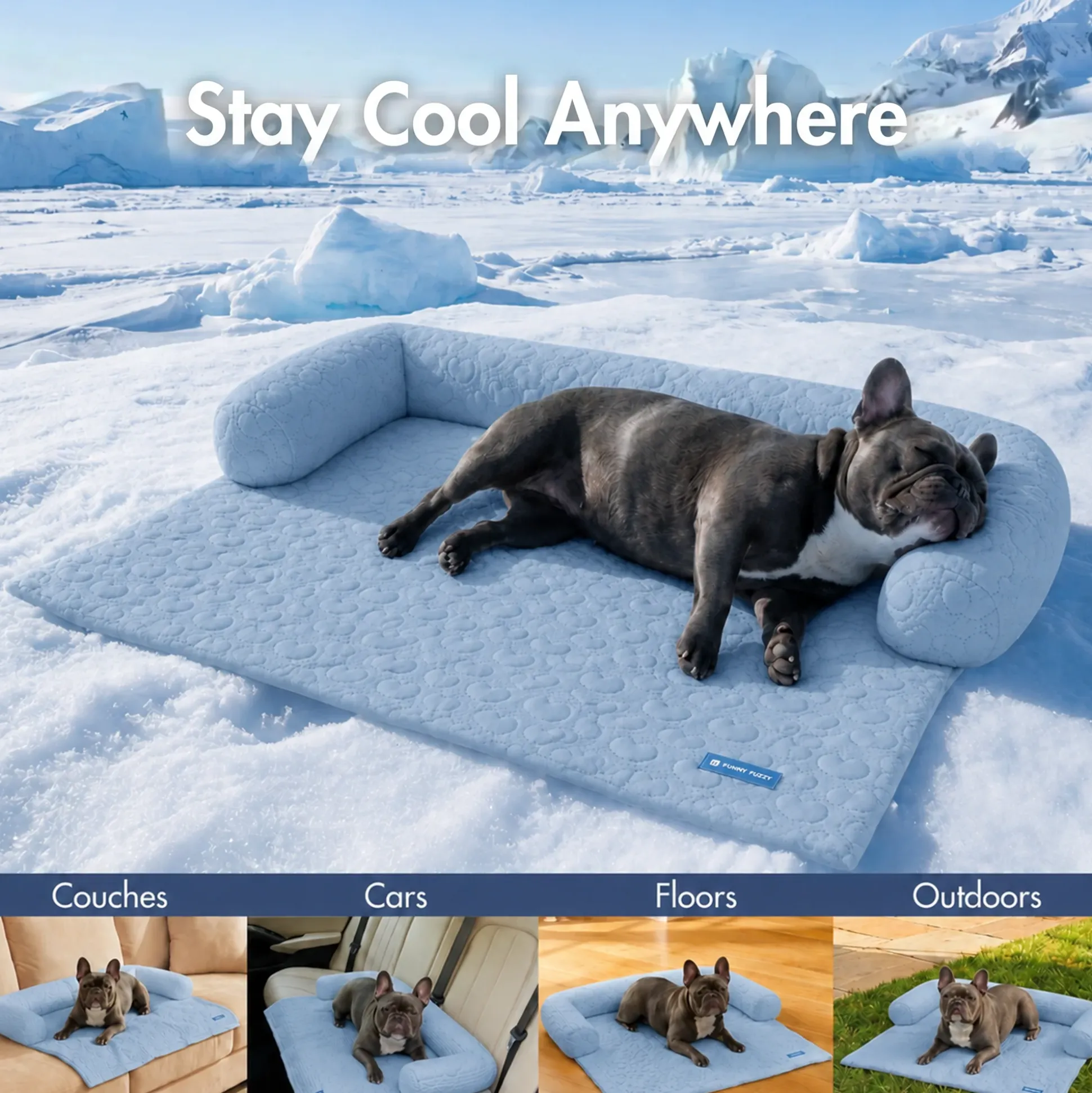Frostcore™ Cooling Couch Cover Dog Bed