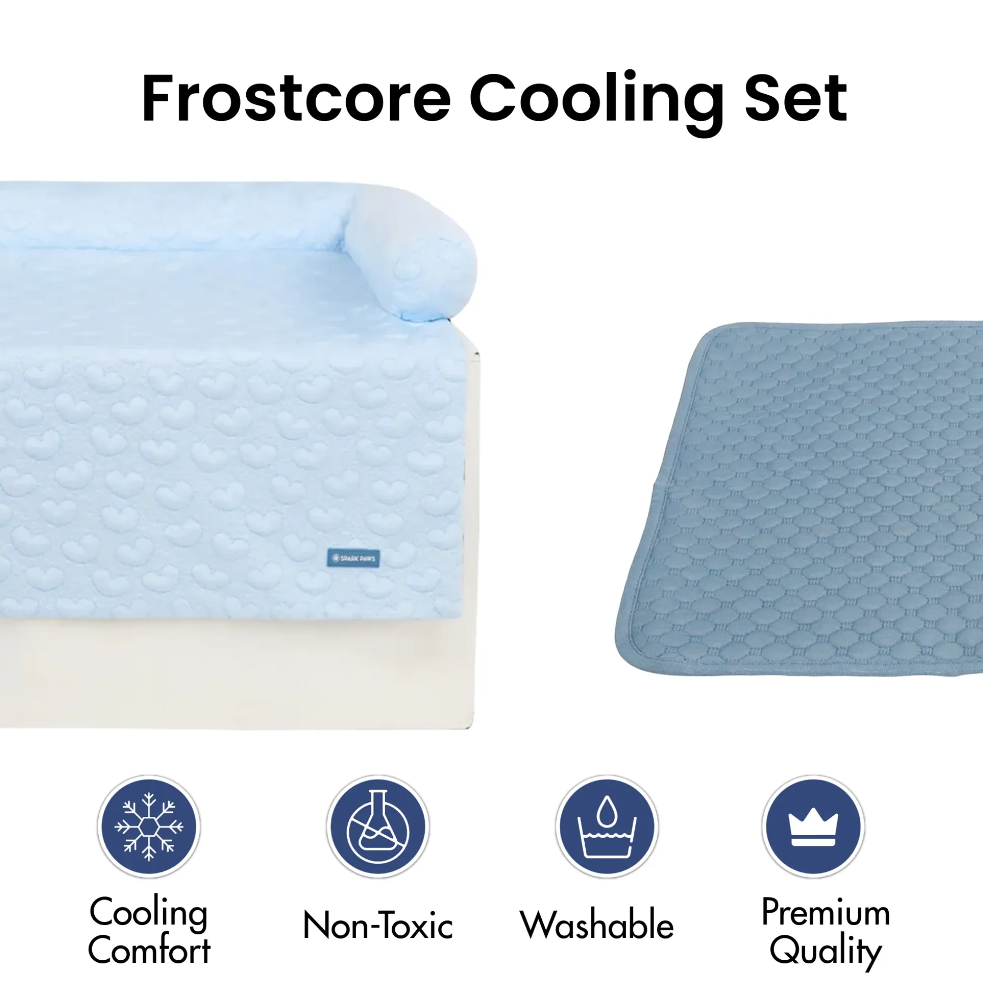 Frostcore™ Cooling Couch Cover Dog Bed and Cooling Mat Sets