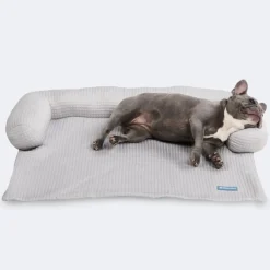 Frostcore™ Cooling Couch Cover Dog Bed - Waffle Grey