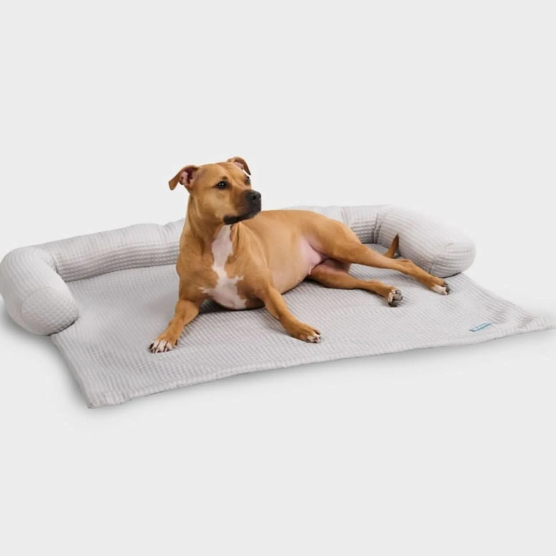 Frostcore™ Cooling Couch Cover Dog Bed - Waffle Grey
