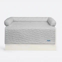Frostcore™ Cooling Couch Cover Dog Bed - Hearts Grey