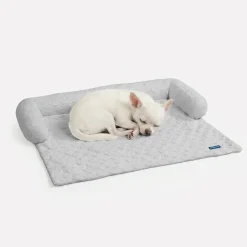Frostcore™ Cooling Couch Cover Dog Bed - Hearts Grey