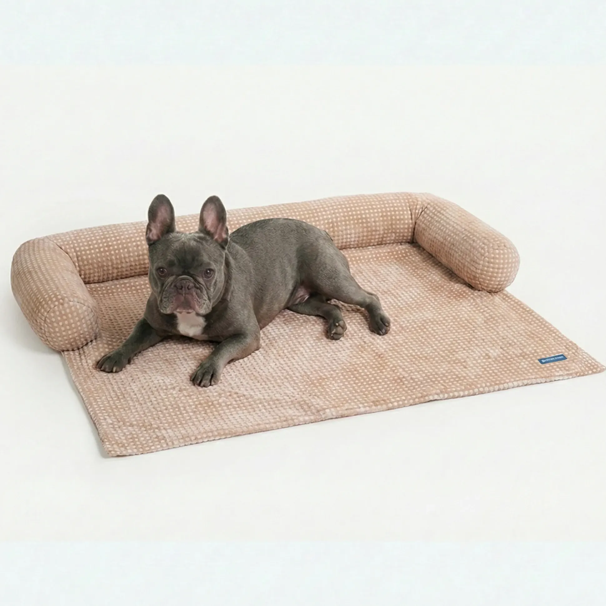 Frostcore™ Cooling Couch Cover Dog Bed - Waffle Brown