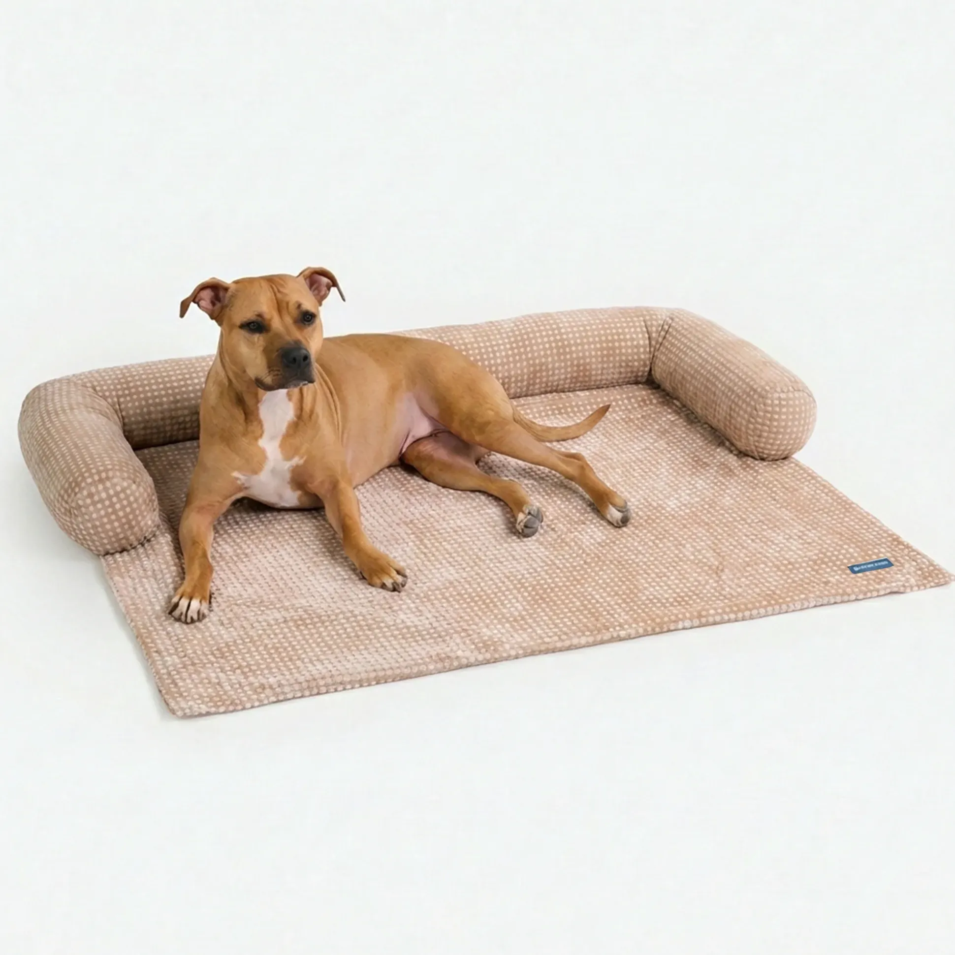 Frostcore™ Cooling Couch Cover Dog Bed - Waffle Brown