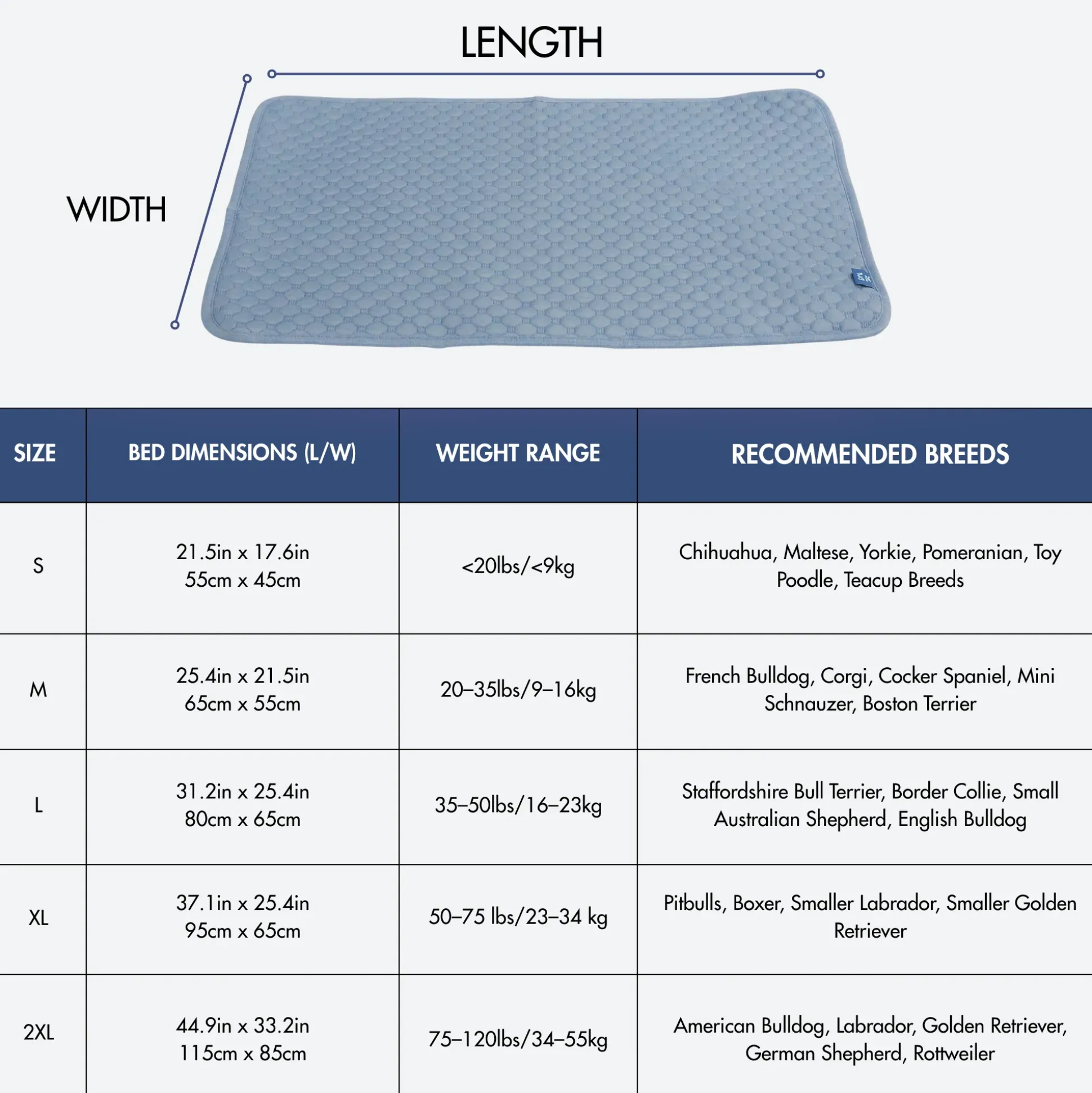 Frostcore™ Cooling Mat - Ash Blue