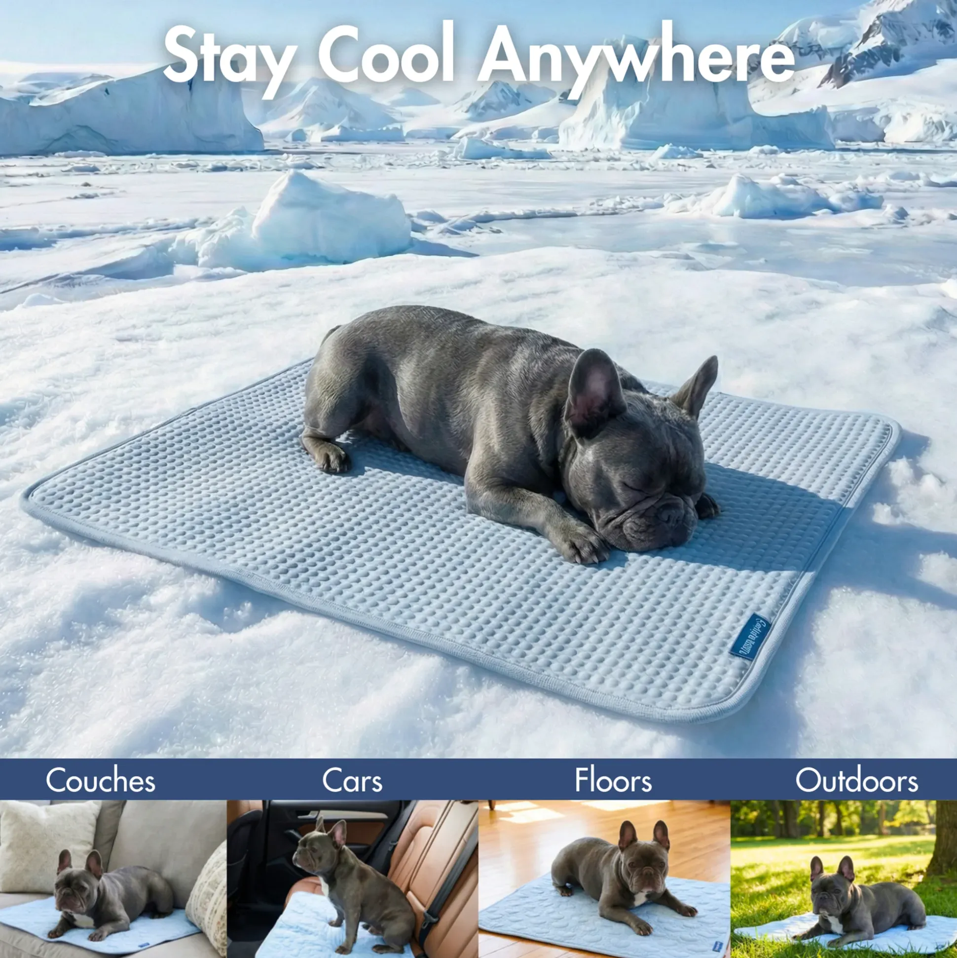 Frostcore™ Cooling Mat - Waffle Blue